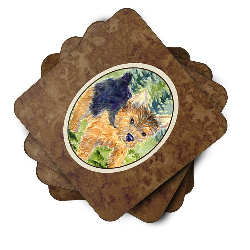 Norwich Terrier Foam Coasters Set of 4 Cup Coasters for Indoor Outdoor, Tabletop Protection, Anti Slip, Mouse pad Material