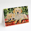 Golden Retriever Greeting Cards Pack of 8 Blank Cards with Envelopes Whimsical A7 Size 5x7