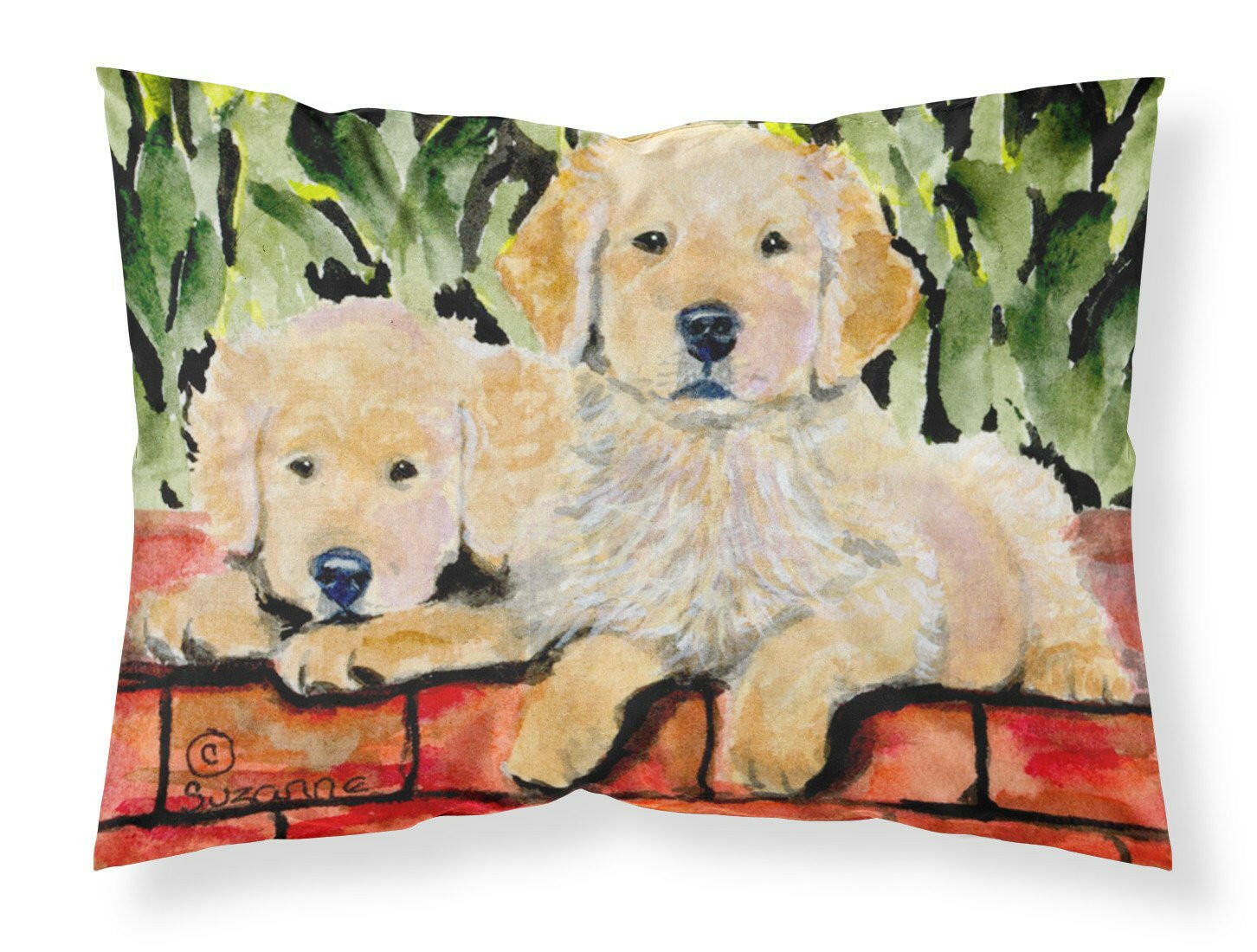 Golden Retriever Standard Pillowcase Lightweight Super Soft Easy Care Decorative Artwork Pillowcase, Standard