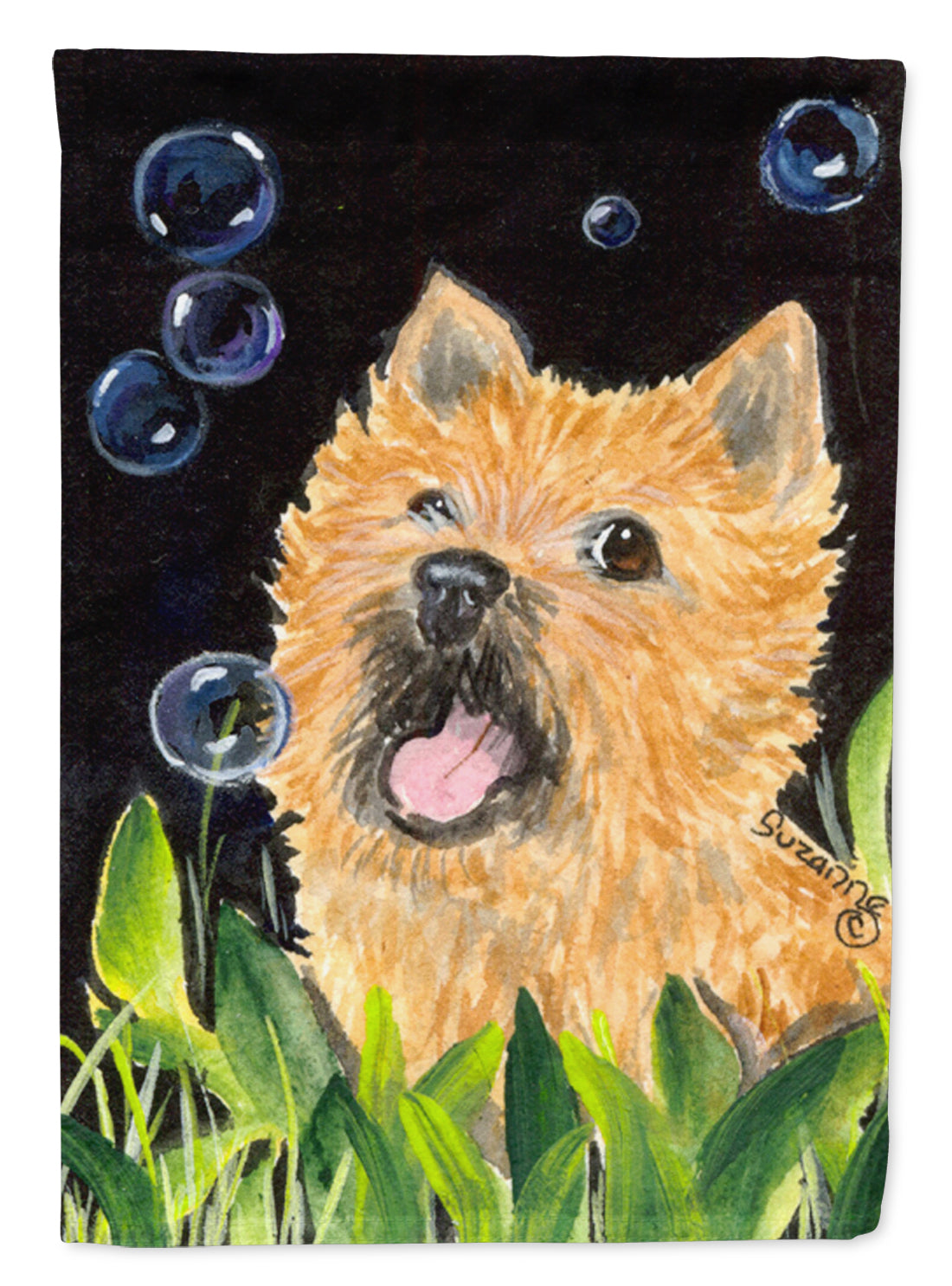 Cairn Terrier House Flag 28x40 Porch Sleeve Pole Decorative Outside Yard Banner Artwork Wall Hanging, Polyester