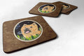 Cairn Terrier Foam Coasters Set of 4 Cup Coasters for Indoor Outdoor, Tabletop Protection, Anti Slip, Mouse pad Material