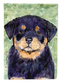 Rottweiler House Flag 28x40 Porch Sleeve Pole Decorative Outside Yard Banner Artwork Wall Hanging, Polyester