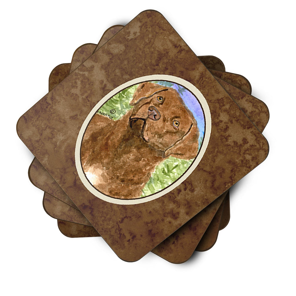 Chesapeake Bay Retriever Foam Coasters Set of 4 Cup Coasters for Indoor Outdoor, Tabletop Protection, Anti Slip, Mouse pad Material