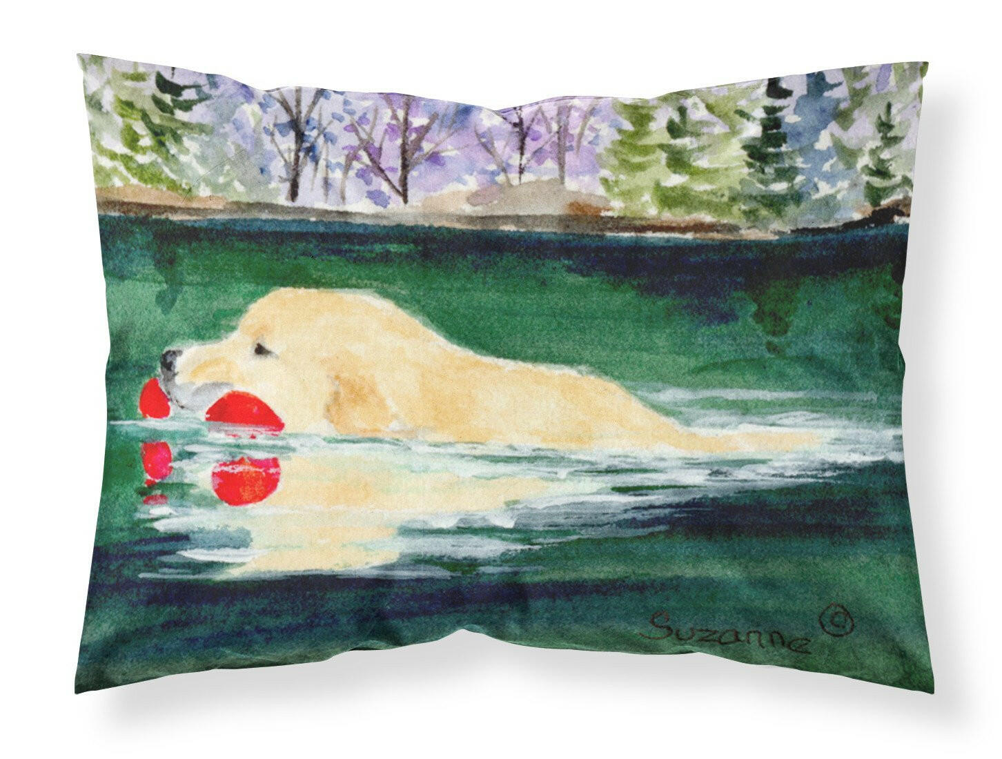 Golden Retriever Standard Pillowcase Lightweight Super Soft Easy Care Decorative Artwork Pillowcase, Standard