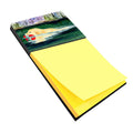 Golden Retriever Watercolor Sticky Note Holder Refillable Dispenser Desk Accessory 3x3 Pad Gift