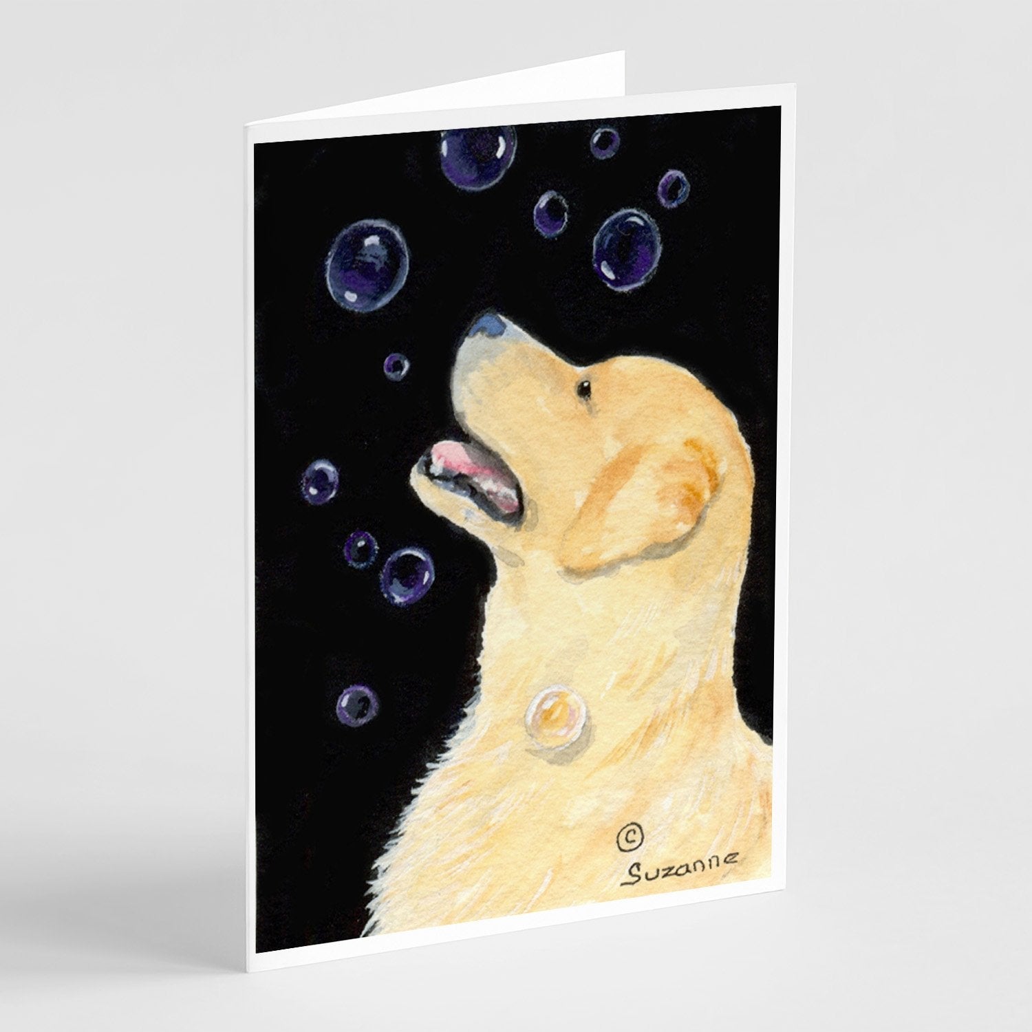 Golden Retriever Greeting Cards Pack of 8 Blank Cards with Envelopes Whimsical A7 Size 5x7