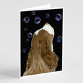 Springer Spaniel Greeting Cards Pack of 8 Blank Cards with Envelopes Whimsical A7 Size 5x7