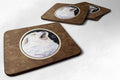 Great Pyrenees Foam Coasters Set of 4 Cup Coasters for Indoor Outdoor, Tabletop Protection, Anti Slip, Mouse pad Material
