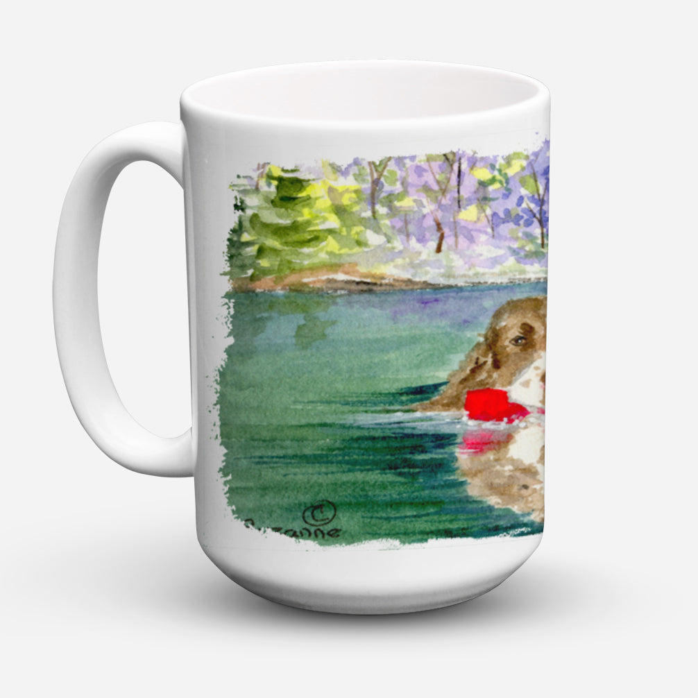 Springer Spaniel Ceramic Coffee Mug 15 oz Decorative Large C Handle Mug Cup for Tea, Cocoa Hot Chocolate