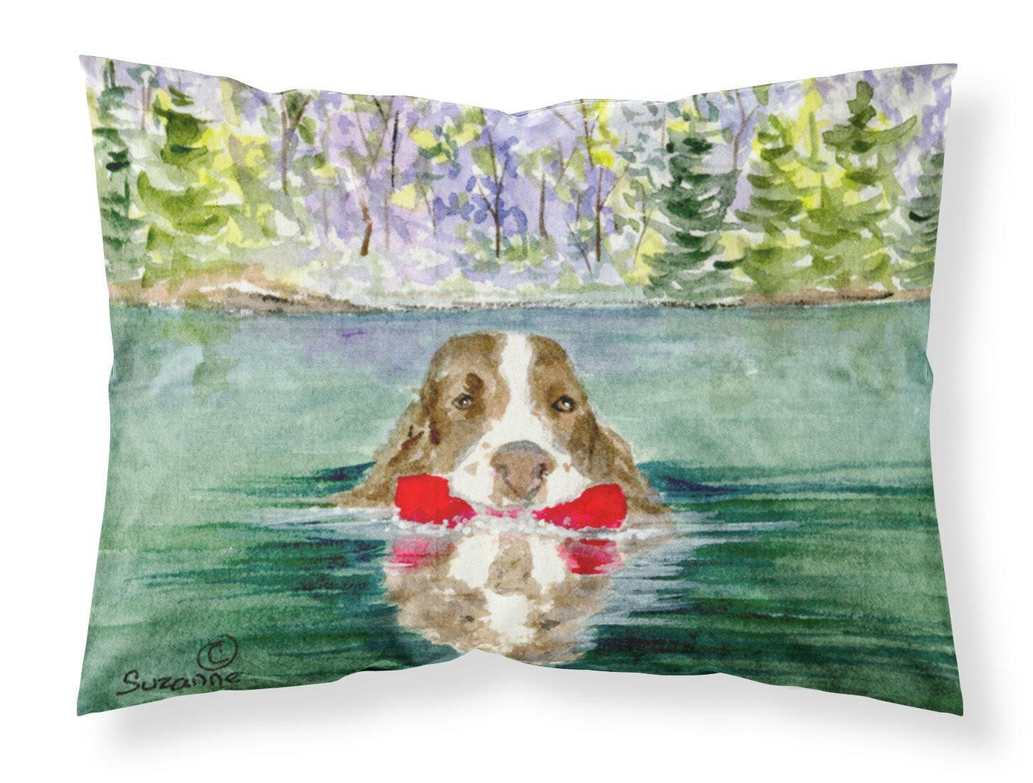 Springer Spaniel Standard Pillowcase Lightweight Super Soft Easy Care Decorative Artwork Pillowcase, Standard