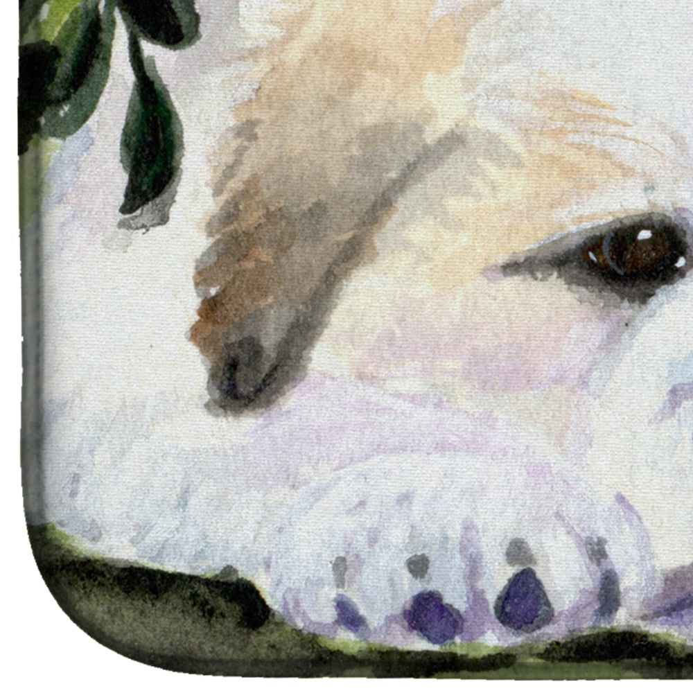 Golden Retriever Dish Drying Mat Absorbent Dish Drying Mat Pad for Kitchen Counter Dish Drainer Mat for Countertop, 14 x 21", Multicolor