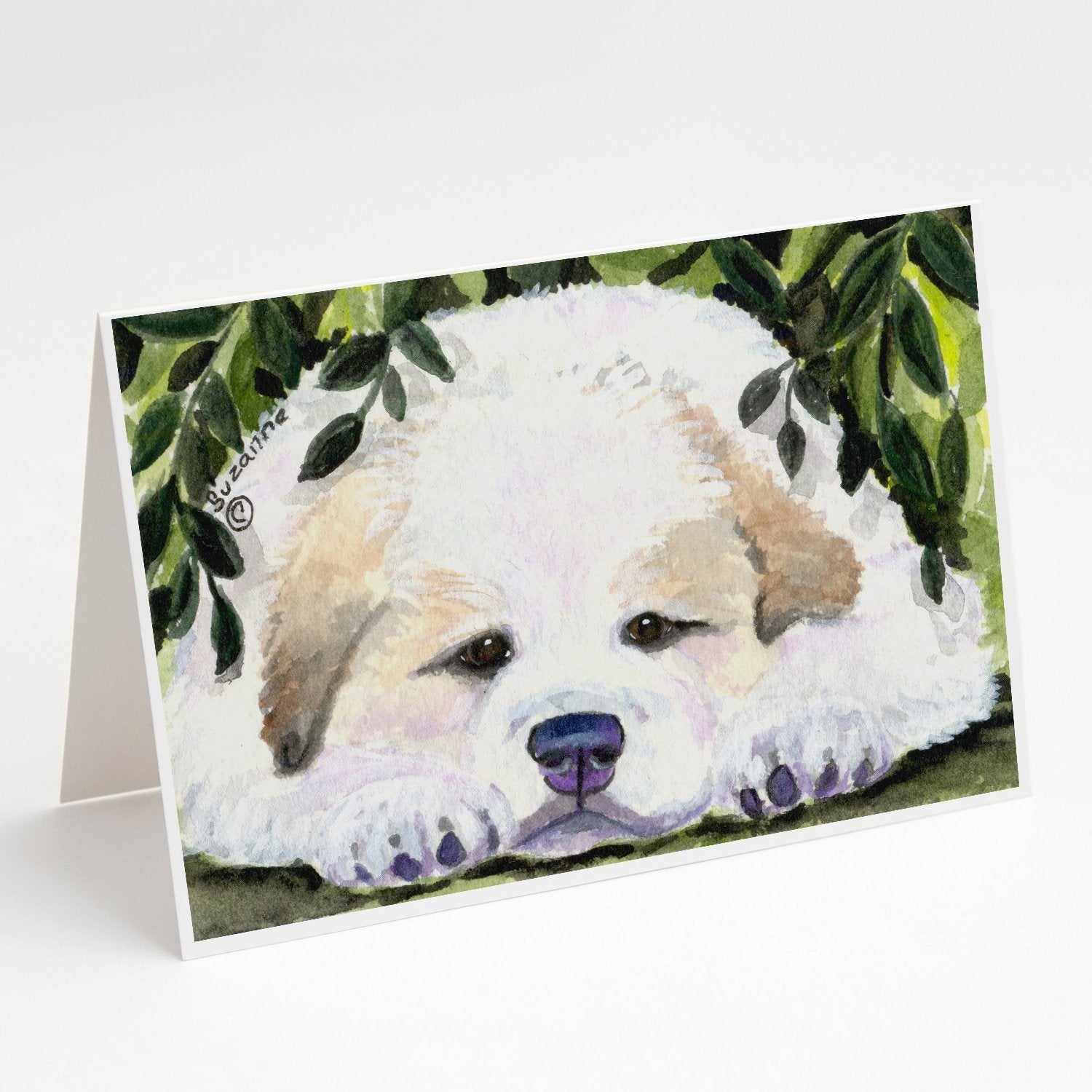 Golden Retriever Greeting Cards Pack of 8 Blank Cards with Envelopes Whimsical A7 Size 5x7