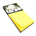 Golden Retriever Watercolor Sticky Note Holder Refillable Dispenser Desk Accessory 3x3 Pad Gift