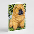 Chow Chow Greeting Cards Pack of 8 Blank Cards with Envelopes Whimsical A7 Size 5x7
