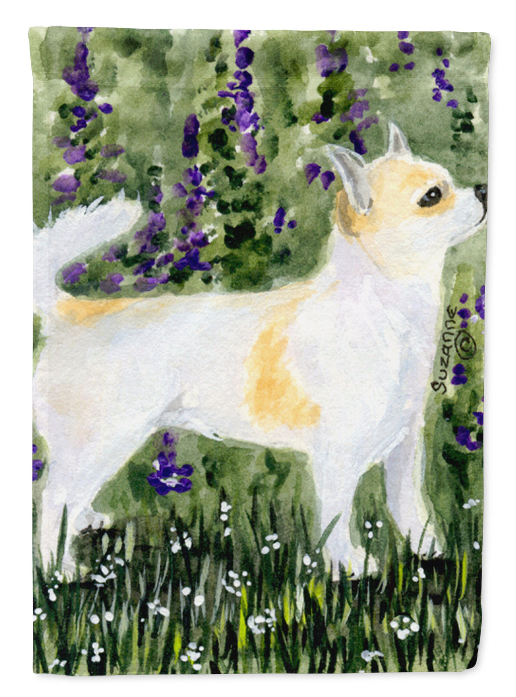 Chihuahua House Flag 28x40 Porch Sleeve Pole Decorative Outside Yard Banner Artwork Wall Hanging, Polyester