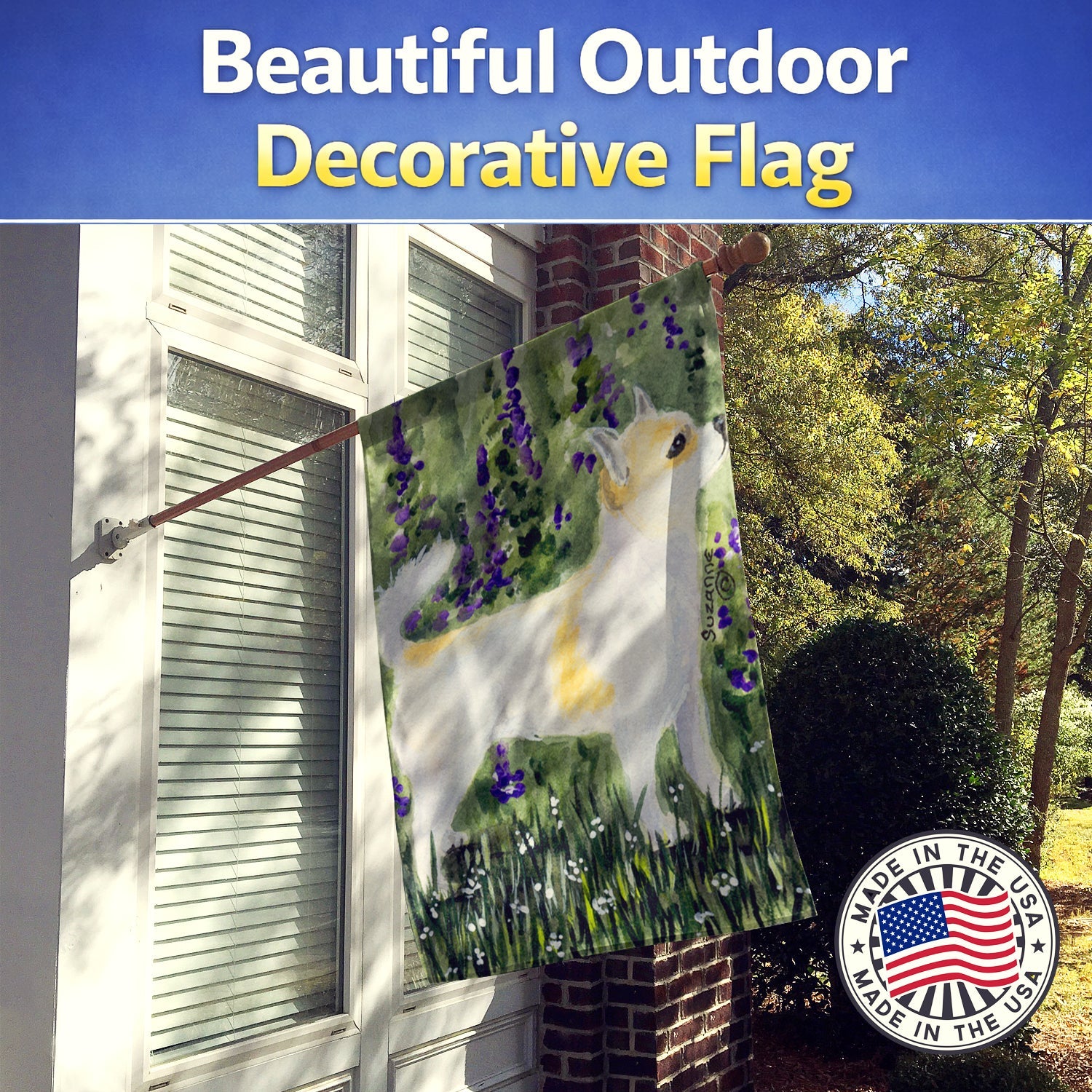 Chihuahua House Flag 28x40 Porch Sleeve Pole Decorative Outside Yard Banner Artwork Wall Hanging, Polyester