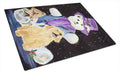 Golden Retriever Cutting Board Tempered Glass Kitchen Cutting Surface, Heat Resistant Chopping, Non-Slip Feet, Food Prep & Serving