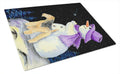 Snowman with Lakeland Terrier Cutting Board Tempered Glass Kitchen Cutting Surface, Heat Resistant Chopping, Non-Slip Feet, Food Prep & Serving