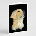 Golden Retriever Greeting Cards Pack of 8 Blank Cards with Envelopes Whimsical A7 Size 5x7