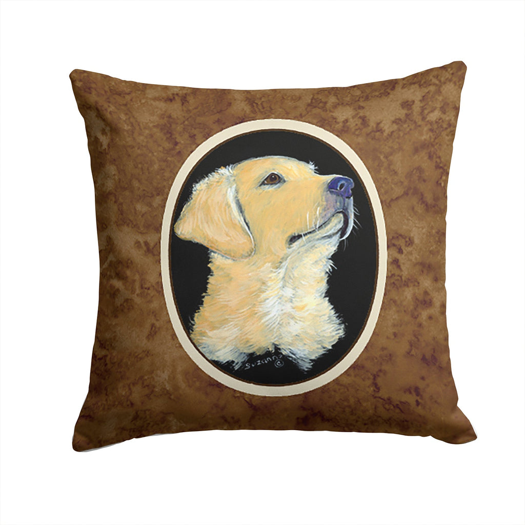 Golden Retriever Decorative Throw Pillow 14x14 Indoor Outdoor Accent Cushion, Fabric Cover with Insert for Sofa, Bed, Porch & Living Room