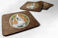 Basset Hound Foam Coasters Set of 4 Cup Coasters for Indoor Outdoor, Tabletop Protection, Anti Slip, Mouse pad Material