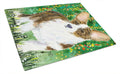 Corgi Cutting Board Tempered Glass Kitchen Cutting Surface, Heat Resistant Chopping, Non-Slip Feet, Food Prep & Serving