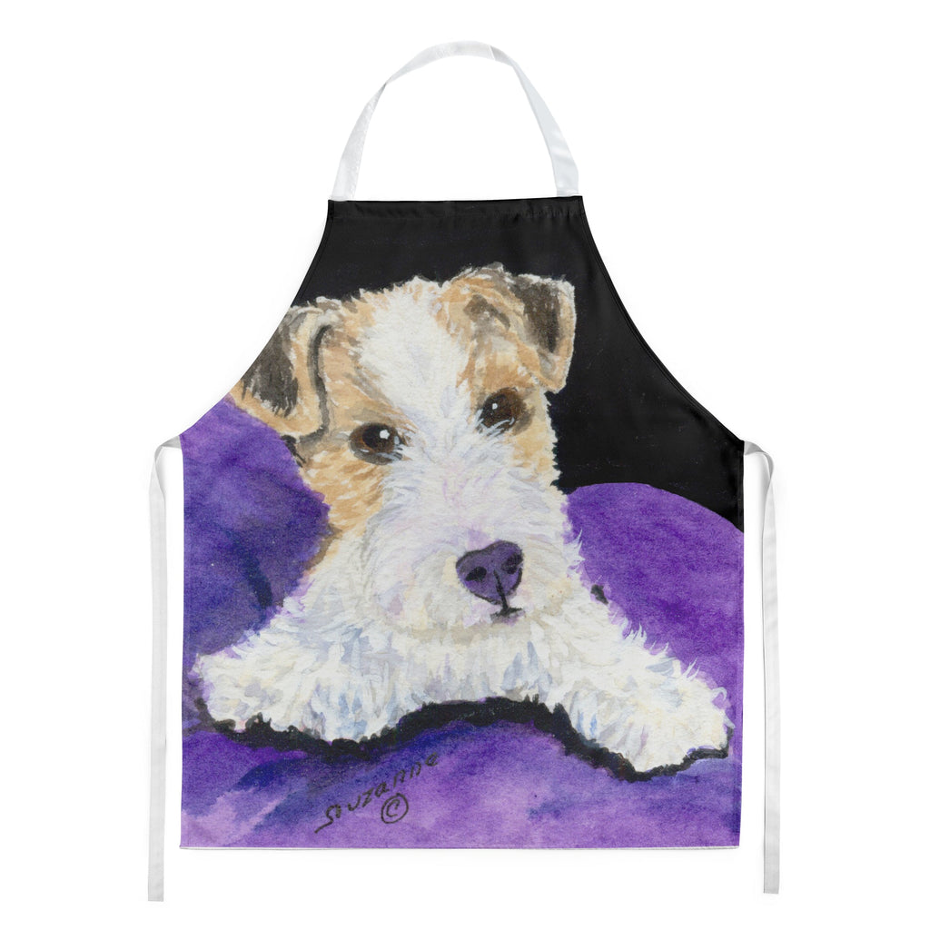 Fox Terrier Apron Cooking Kitchen Server Baking Crafts Gardening for Adult Women Men, Unisex, Large, Multicolor
