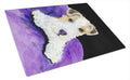 Fox Terrier Cutting Board Tempered Glass Kitchen Cutting Surface, Heat Resistant Chopping, Non-Slip Feet, Food Prep & Serving