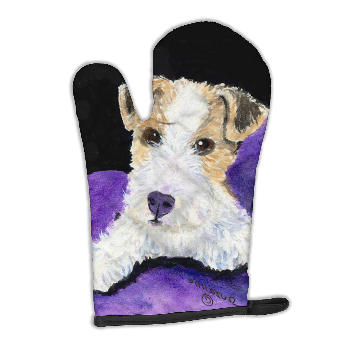Fox Terrier Oven Mitt Heat Resistant Thick Oven Mitt for Hot Pans and Oven, Kitchen Mitt Protect Hands, Cooking Baking Glove