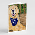 Golden Retriever Greeting Cards Pack of 8 Blank Cards with Envelopes Whimsical A7 Size 5x7