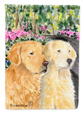 Golden Retriever House Flag 28x40 Porch Sleeve Pole Decorative Outside Yard Banner Artwork Wall Hanging, Polyester