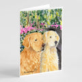 Golden Retriever Greeting Cards Pack of 8 Blank Cards with Envelopes Whimsical A7 Size 5x7