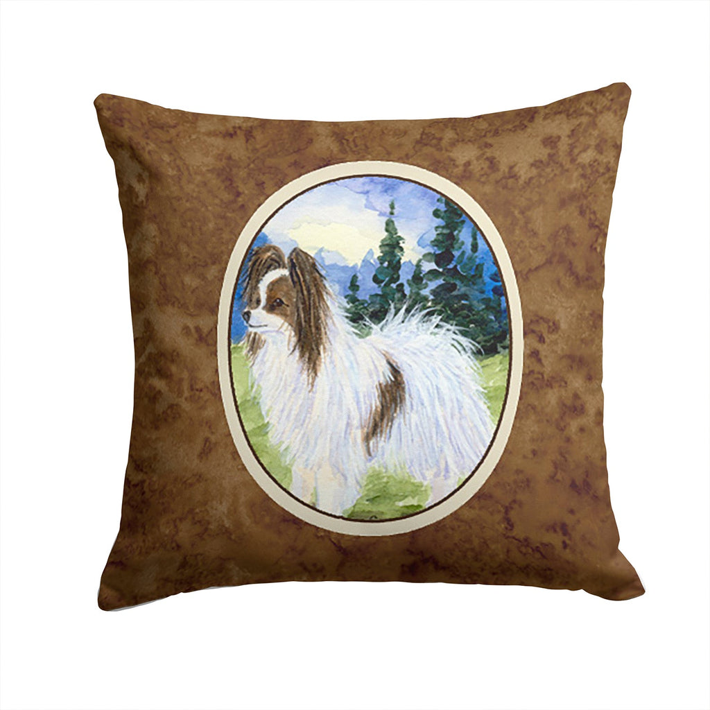 Papillon Decorative Throw Pillow 14x14 Indoor Outdoor Accent Cushion, Fabric Cover with Insert for Sofa, Bed, Porch & Living Room