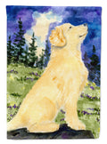 Golden Retriever House Flag 28x40 Porch Sleeve Pole Decorative Outside Yard Banner Artwork Wall Hanging, Polyester