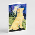 Golden Retriever Greeting Cards Pack of 8 Blank Cards with Envelopes Whimsical A7 Size 5x7