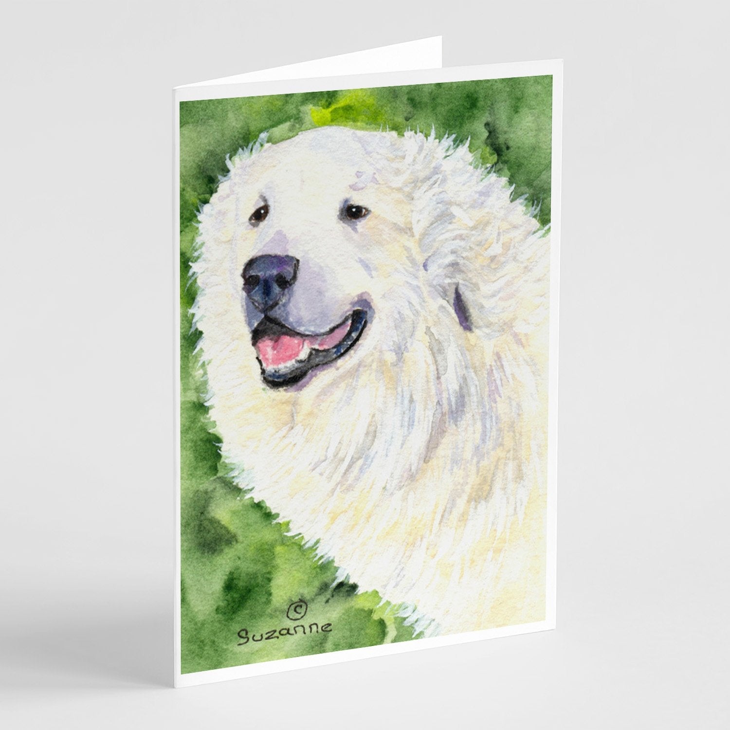 Great Pyrenees Greeting Cards Pack of 8 Blank Cards with Envelopes Whimsical A7 Size 5x7