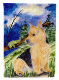 Norwich Terrier House Flag 28x40 Porch Sleeve Pole Decorative Outside Yard Banner Artwork Wall Hanging, Polyester