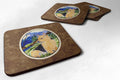Norwich Terrier Foam Coasters Set of 4 Cup Coasters for Indoor Outdoor, Tabletop Protection, Anti Slip, Mouse pad Material