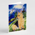 Norwich Terrier Greeting Cards Pack of 8 Blank Cards with Envelopes Whimsical A7 Size 5x7