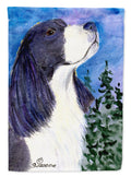 English Springer Spaniel House Flag 28x40 Porch Sleeve Pole Decorative Outside Yard Banner Artwork Wall Hanging, Polyester