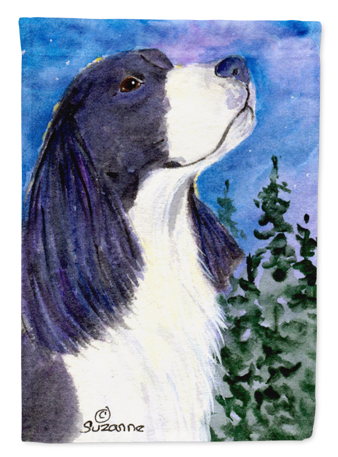 English Springer Spaniel House Flag 28x40 Porch Sleeve Pole Decorative Outside Yard Banner Artwork Wall Hanging, Polyester