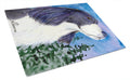 English Springer Spaniel Cutting Board Tempered Glass Kitchen Cutting Surface, Heat Resistant Chopping, Non-Slip Feet, Food Prep & Serving