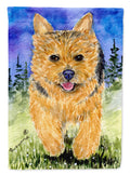 Norwich Terrier House Flag 28x40 Porch Sleeve Pole Decorative Outside Yard Banner Artwork Wall Hanging, Polyester