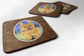Norwich Terrier Foam Coasters Set of 4 Cup Coasters for Indoor Outdoor, Tabletop Protection, Anti Slip, Mouse pad Material