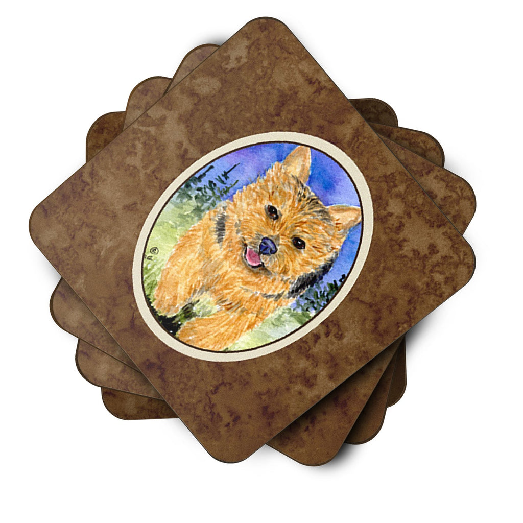 Norwich Terrier Foam Coasters Set of 4 Cup Coasters for Indoor Outdoor, Tabletop Protection, Anti Slip, Mouse pad Material
