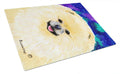 Pomeranian Cutting Board Tempered Glass Kitchen Cutting Surface, Heat Resistant Chopping, Non-Slip Feet, Food Prep & Serving