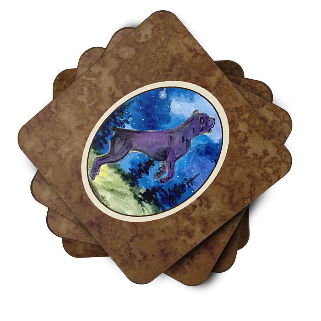 Cane Corso Foam Coasters Set of 4 Cup Coasters for Indoor Outdoor, Tabletop Protection, Anti Slip, Mouse pad Material