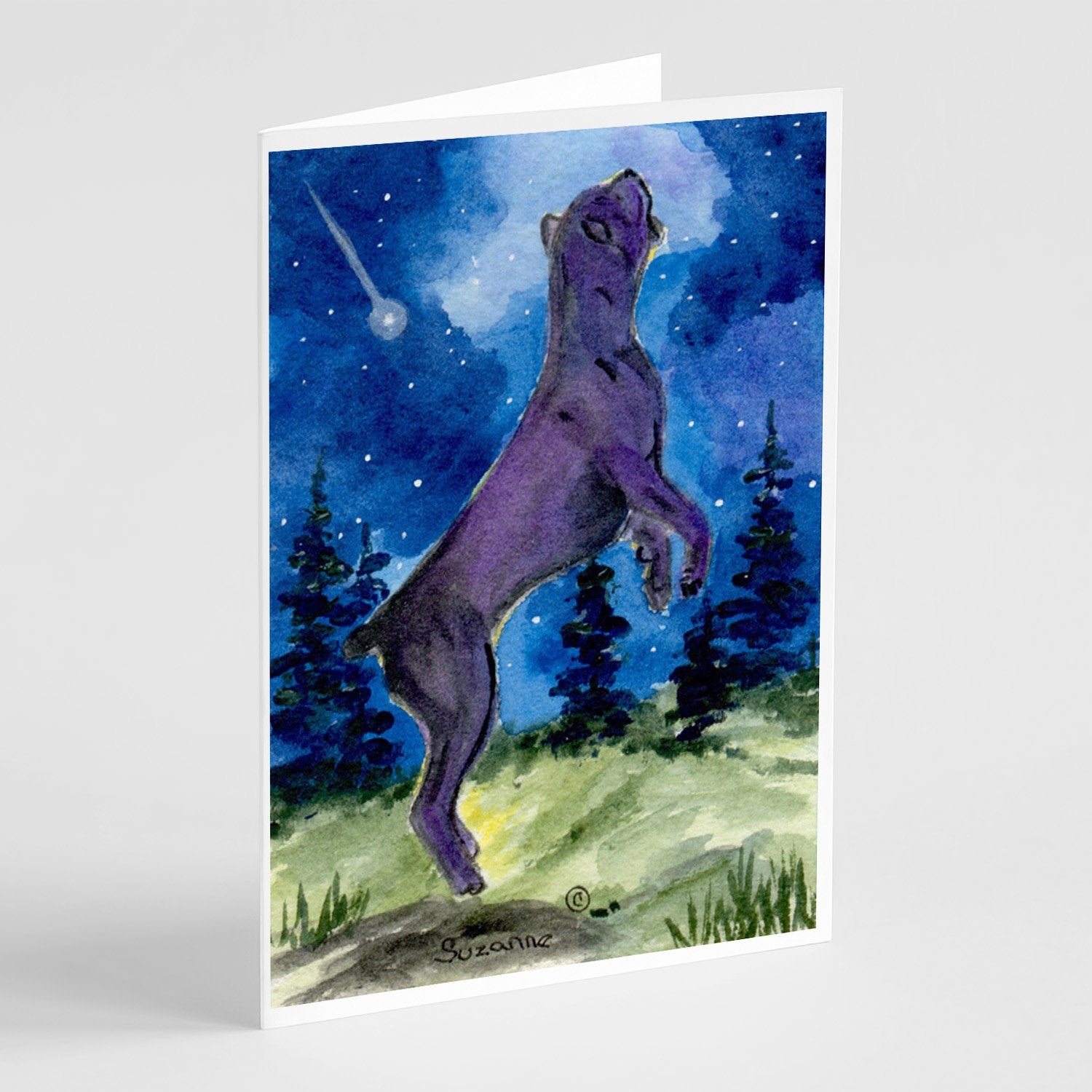 Cane Corso Greeting Cards Pack of 8 Blank Cards with Envelopes Whimsical A7 Size 5x7