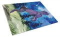 Cane Corso Cutting Board Tempered Glass Kitchen Cutting Surface, Heat Resistant Chopping, Non-Slip Feet, Food Prep & Serving