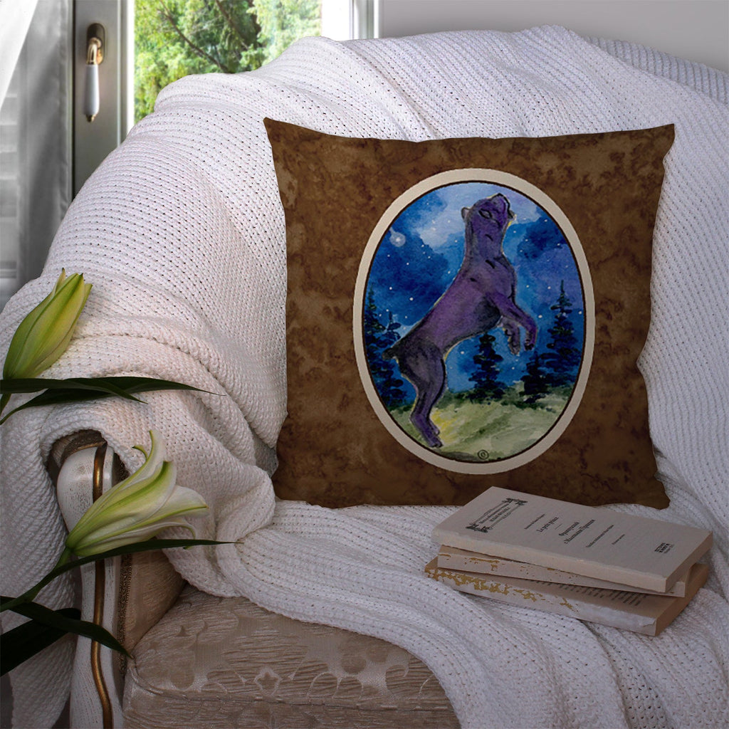 Cane Corso Decorative Throw Pillow 14x14 Indoor Outdoor Accent Cushion, Fabric Cover with Insert for Sofa, Bed, Porch & Living Room